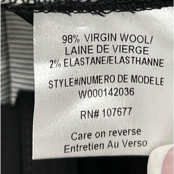 Alice + Olivia Employed Cuffed Wool Pleated Trouser Cropped Quiet Luxury Pants - Picture 8 of 9